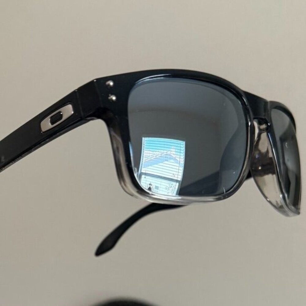 OO9102 Oakley Holbrook Dark Ink Fade Prizm Polarized Silver Reflective Lenses